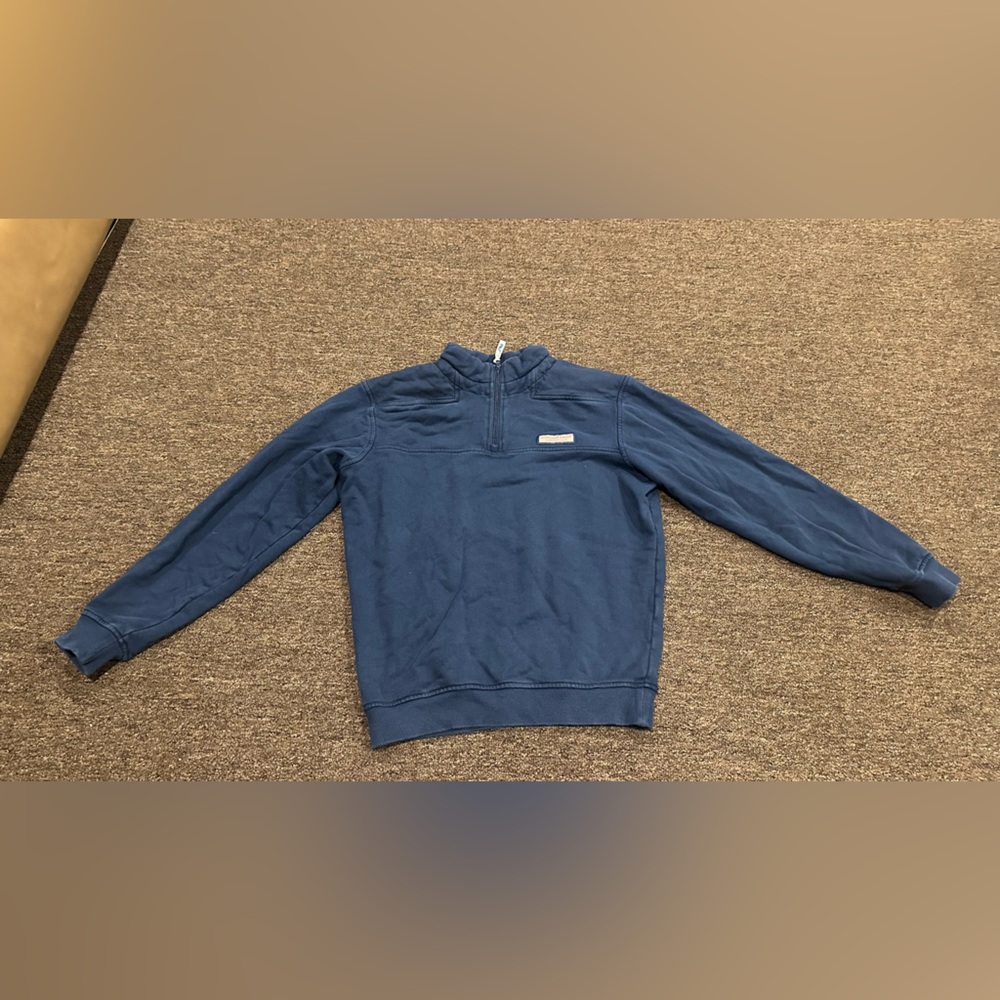 EUC! Vineyard Vines by Shep and Ian Women's Blue Pull over Sweatshirt LS Logo XS